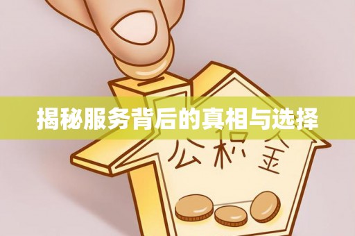 锡山揭秘服务背后的真相与选择